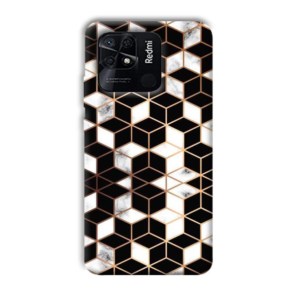 Black Cubes Phone Customized Printed Back Cover for Xiaomi Redmi 10
