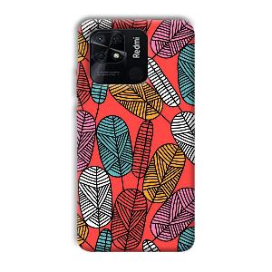 Lines and Leaves Phone Customized Printed Back Cover for Xiaomi Redmi 10