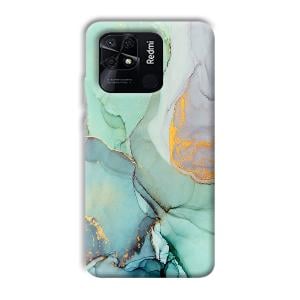 Green Marble Phone Customized Printed Back Cover for Xiaomi Redmi 10