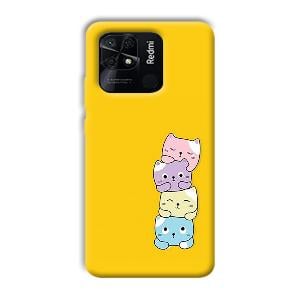 Colorful Kittens Phone Customized Printed Back Cover for Xiaomi Redmi 10