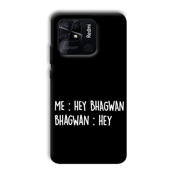 Hey Bhagwan Phone Customized Printed Back Cover for Xiaomi Redmi 10