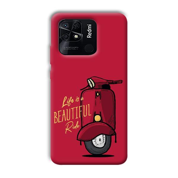 Life is Beautiful  Phone Customized Printed Back Cover for Xiaomi Redmi 10