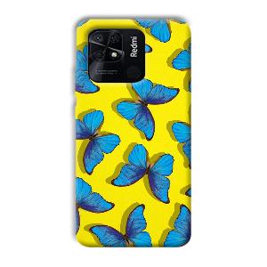 Butterflies Phone Customized Printed Back Cover for Xiaomi Redmi 10