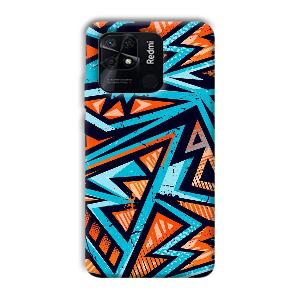 Zig Zag Pattern Phone Customized Printed Back Cover for Xiaomi Redmi 10