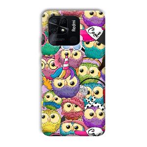 Colorful Owls Phone Customized Printed Back Cover for Xiaomi Redmi 10