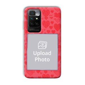 Red Hearts Customized Printed Back Cover for Xiaomi Redmi 10 Prime 2022