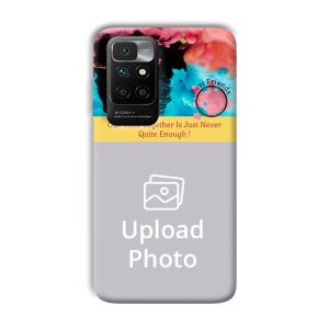 Best Friend Quote Customized Printed Back Cover for Xiaomi Redmi 10 Prime 2022