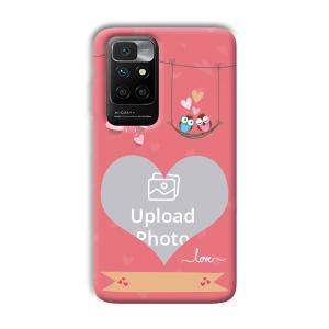 Love Birds Design Customized Printed Back Cover for Xiaomi Redmi 10 Prime 2022