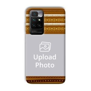 Brown Lines Customized Printed Back Cover for Xiaomi Redmi 10 Prime 2022
