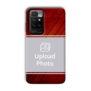 Solid Red Customized Printed Back Cover for Xiaomi Redmi 10 Prime 2022