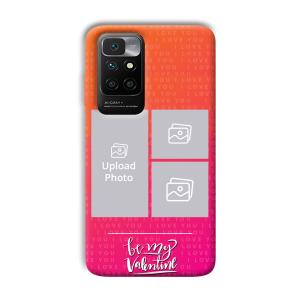To My Valentine Customized Printed Back Cover for Xiaomi Redmi 10 Prime 2022