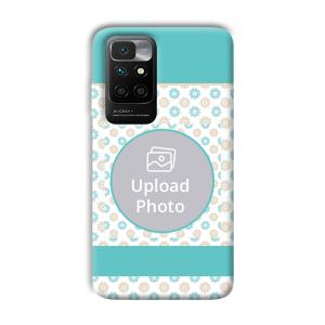 Blue Flowers Customized Printed Back Cover for Xiaomi Redmi 10 Prime 2022
