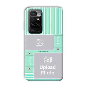Mom Dad Customized Printed Back Cover for Xiaomi Redmi 10 Prime 2022