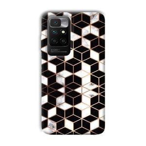 Black Cubes Phone Customized Printed Back Cover for Xiaomi Redmi 10 Prime 2022