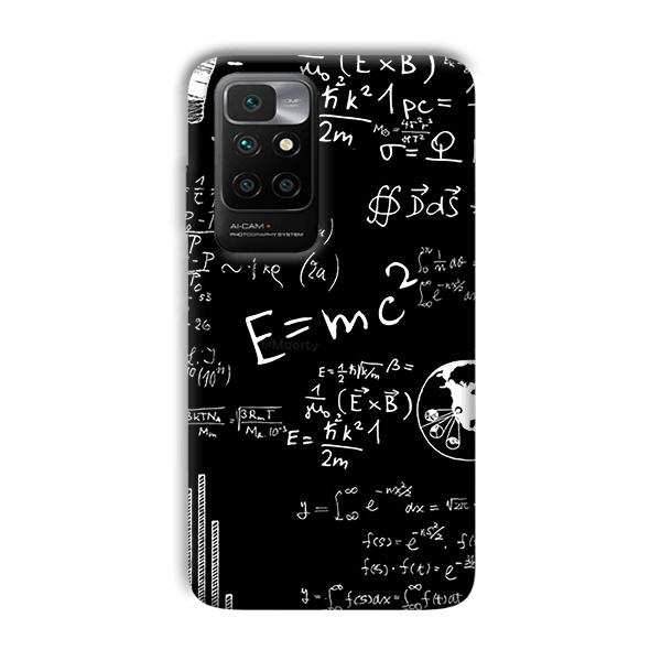 E is Equal To MC2 Phone Customized Printed Back Cover for Xiaomi Redmi 10 Prime 2022