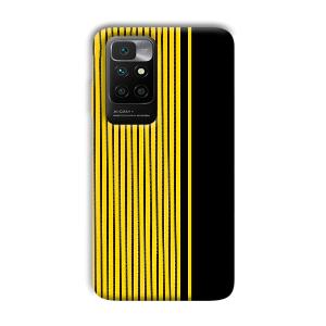 Yellow Black Design Phone Customized Printed Back Cover for Xiaomi Redmi 10 Prime 2022