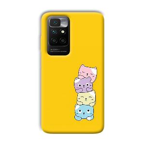 Colorful Kittens Phone Customized Printed Back Cover for Xiaomi Redmi 10 Prime 2022