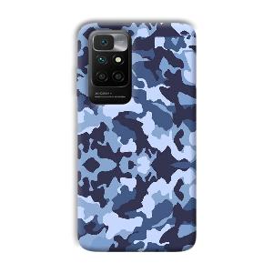 Blue Patterns Phone Customized Printed Back Cover for Xiaomi Redmi 10 Prime 2022