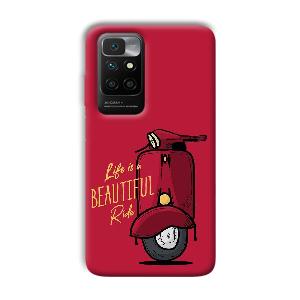 Life is Beautiful  Phone Customized Printed Back Cover for Xiaomi Redmi 10 Prime 2022
