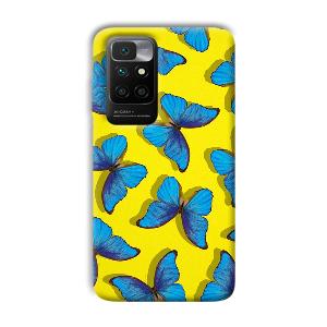 Butterflies Phone Customized Printed Back Cover for Xiaomi Redmi 10 Prime 2022