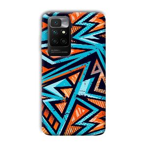 Zig Zag Pattern Phone Customized Printed Back Cover for Xiaomi Redmi 10 Prime 2022