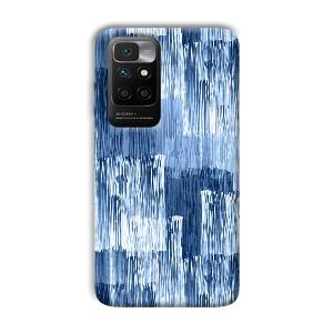 Blue White Lines Phone Customized Printed Back Cover for Xiaomi Redmi 10 Prime 2022