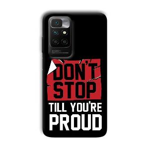 Don't Stop Phone Customized Printed Back Cover for Xiaomi Redmi 10 Prime 2022