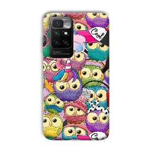 Colorful Owls Phone Customized Printed Back Cover for Xiaomi Redmi 10 Prime 2022