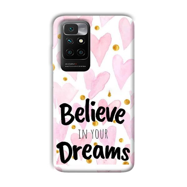 Believe Phone Customized Printed Back Cover for Xiaomi Redmi 10 Prime 2022
