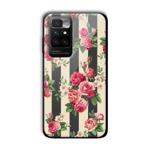 Wall of Flowers Customized Printed Glass Back Cover for Xiaomi Redmi 10 Prime 2022