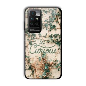 Stay Curious Customized Printed Glass Back Cover for Xiaomi Redmi 10 Prime 2022