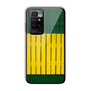 Yellow Fence Customized Printed Glass Back Cover for Xiaomi Redmi 10 Prime 2022