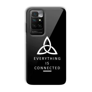 Everything is Connected Customized Printed Glass Back Cover for Xiaomi Redmi 10 Prime 2022