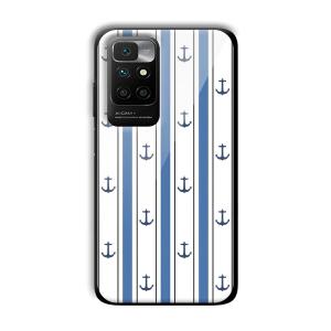 Sailor Anchors Customized Printed Glass Back Cover for Xiaomi Redmi 10 Prime 2022