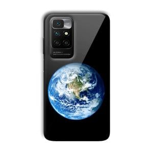 Floating Earth Customized Printed Glass Back Cover for Xiaomi Redmi 10 Prime 2022