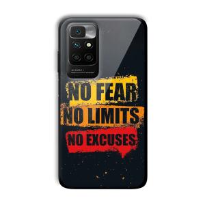 No Fear Customized Printed Glass Back Cover for Xiaomi Redmi 10 Prime 2022