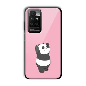 Pink Panda Customized Printed Glass Back Cover for Xiaomi Redmi 10 Prime 2022