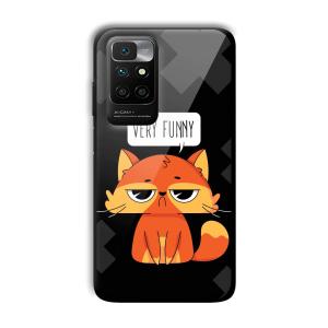 Very Funny Sarcastic Customized Printed Glass Back Cover for Xiaomi Redmi 10 Prime 2022