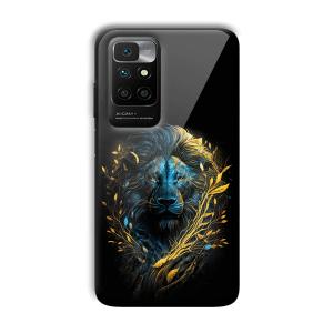 Golden Lion Customized Printed Glass Back Cover for Xiaomi Redmi 10 Prime 2022