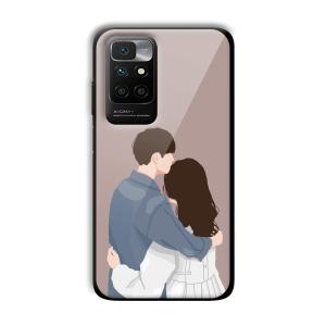 Cute Couple Customized Printed Glass Back Cover for Xiaomi Redmi 10 Prime 2022