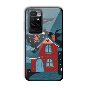 Red House Customized Printed Glass Back Cover for Xiaomi Redmi 10 Prime 2022