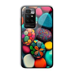 Colored Pebbles Customized Printed Glass Back Cover for Xiaomi Redmi 10 Prime 2022