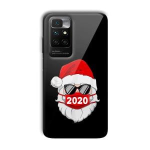 2020 Santa Customized Printed Glass Back Cover for Xiaomi Redmi 10 Prime 2022