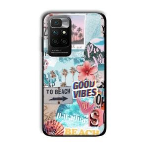 To the Beach Customized Printed Glass Back Cover for Xiaomi Redmi 10 Prime 2022