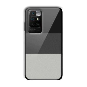 Shades of Grey Customized Printed Glass Back Cover for Xiaomi Redmi 10 Prime 2022