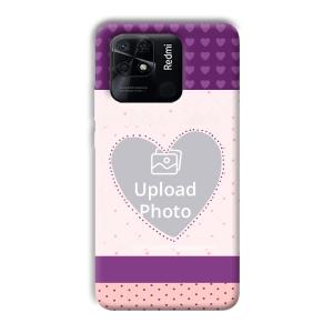 Purple Hearts Customized Printed Back Cover for Xiaomi Redmi 10 Power