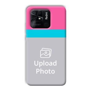 Pink & Sky Blue Customized Printed Back Cover for Xiaomi Redmi 10 Power