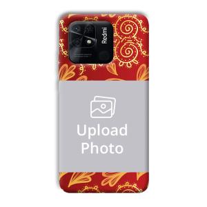 Red Design Customized Printed Back Cover for Xiaomi Redmi 10 Power