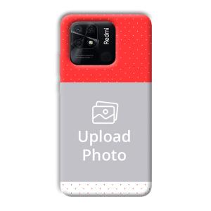 Red White Customized Printed Back Cover for Xiaomi Redmi 10 Power