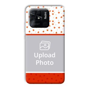Orange Hearts Customized Printed Back Cover for Xiaomi Redmi 10 Power